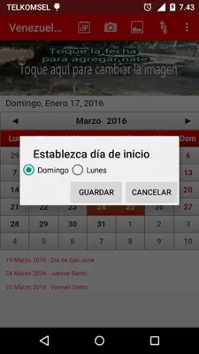 Venezuela Calendario 2017 android App screenshot 1