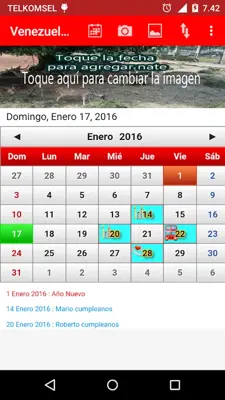 Venezuela Calendario 2017 android App screenshot 3